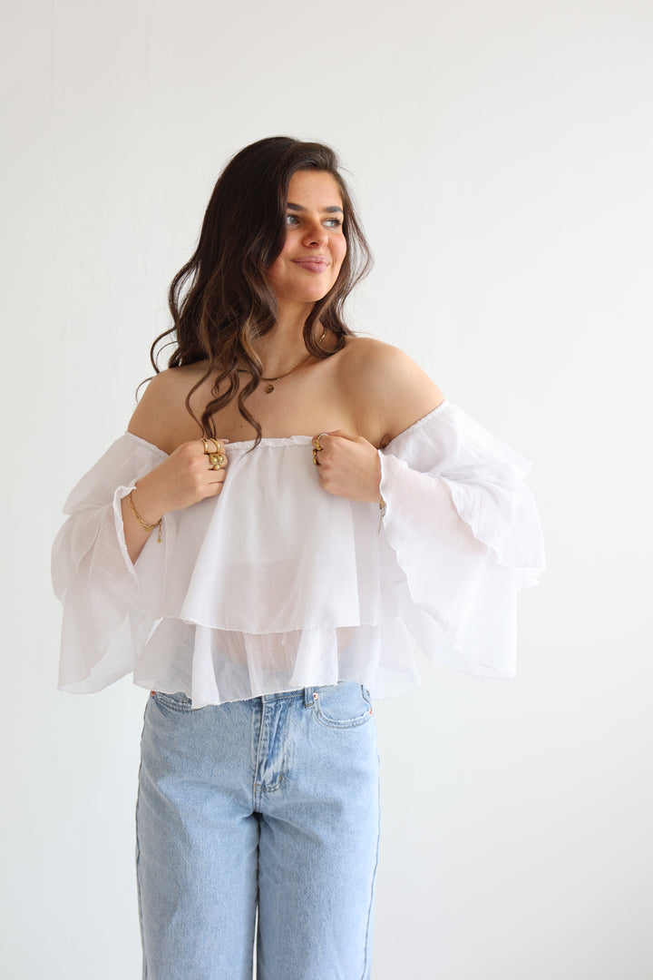 Offshoulder Bluse Golden Summer