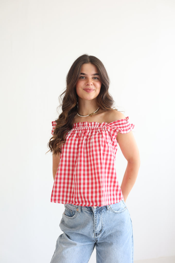 Smocked Ruffle Cami Top