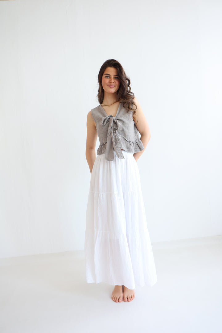 Cotton Maxi Skirt