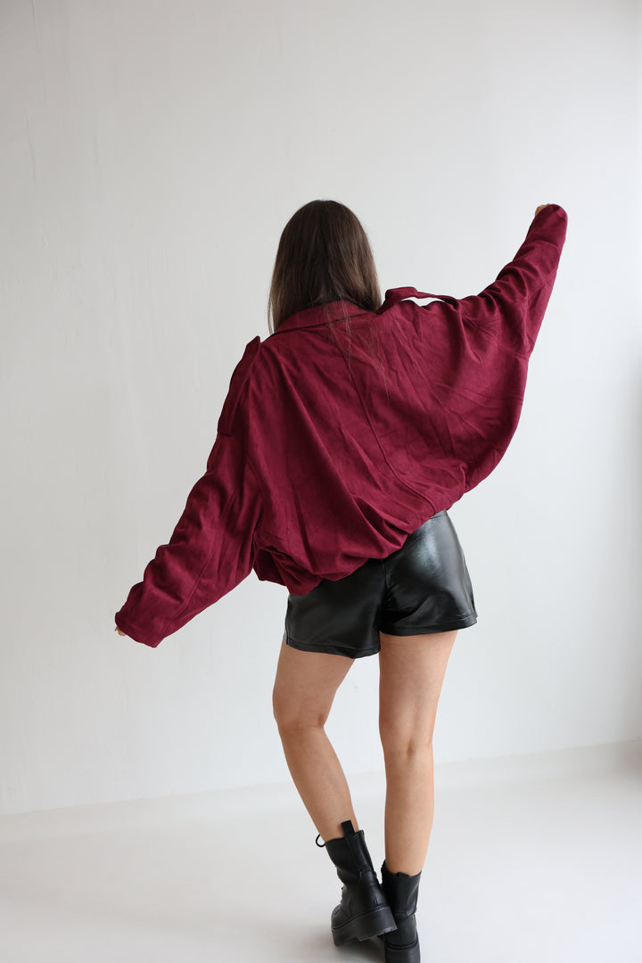Heritage Suede Bomber Jacket