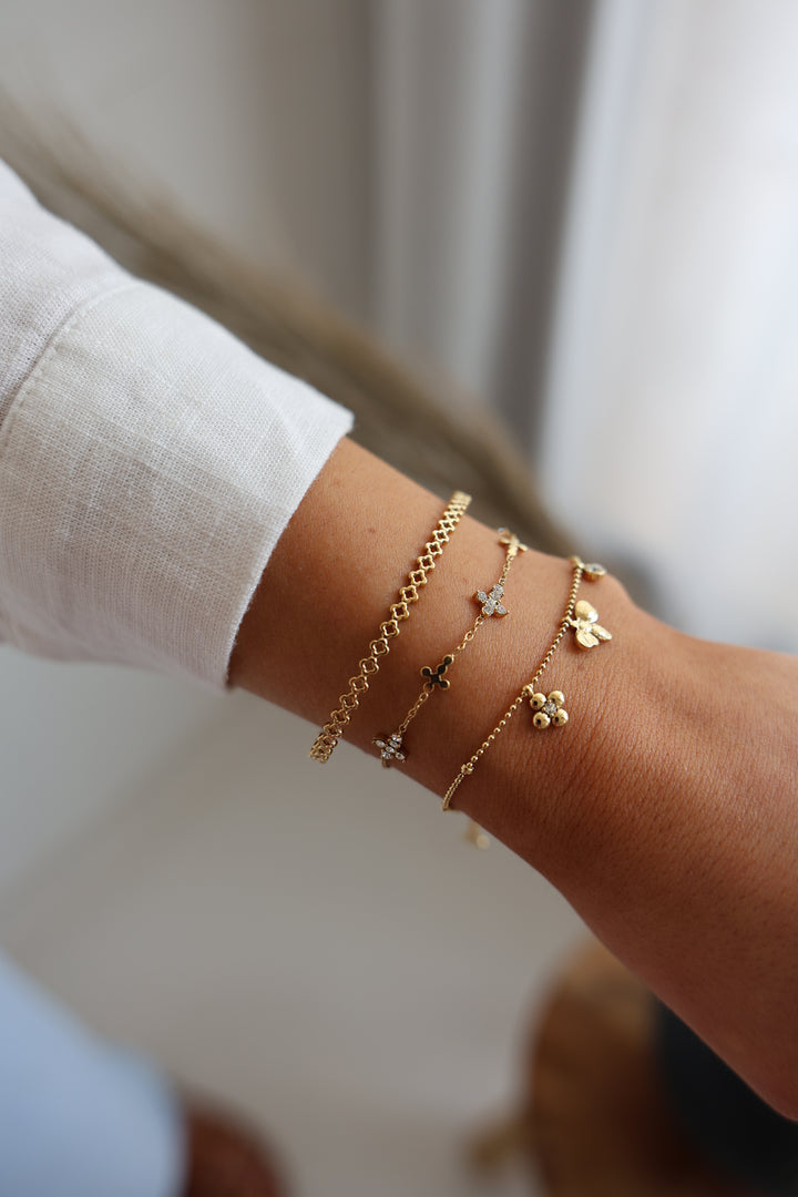 Armband Bee And Flower