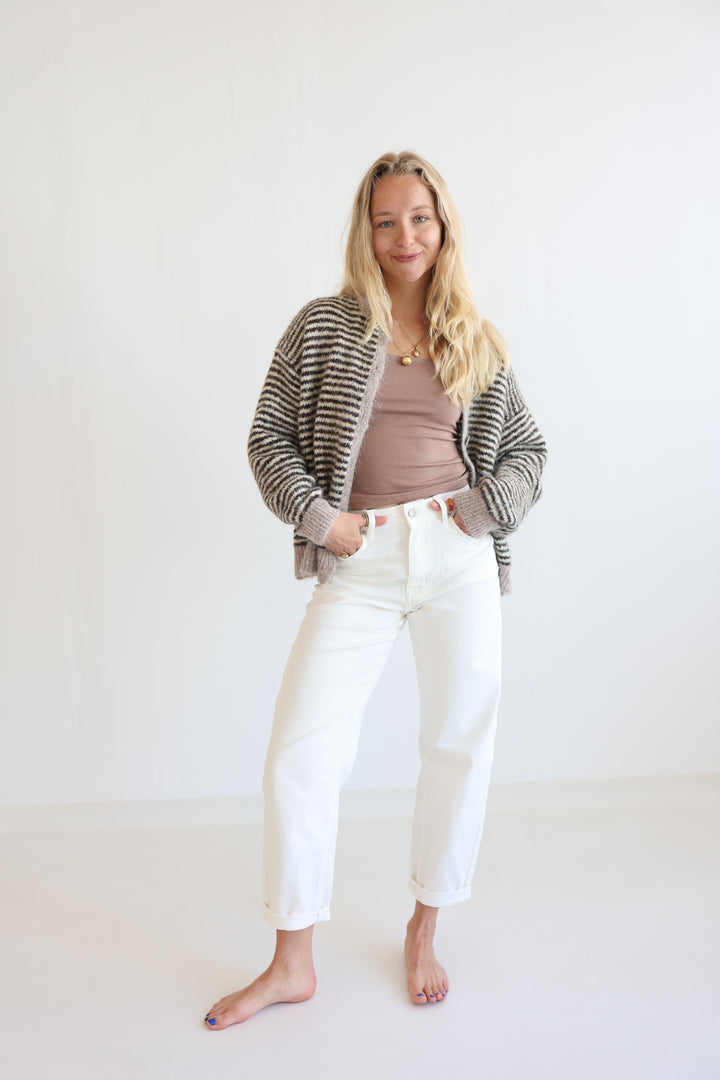 Gestreifter Cardigan Moodline Knit