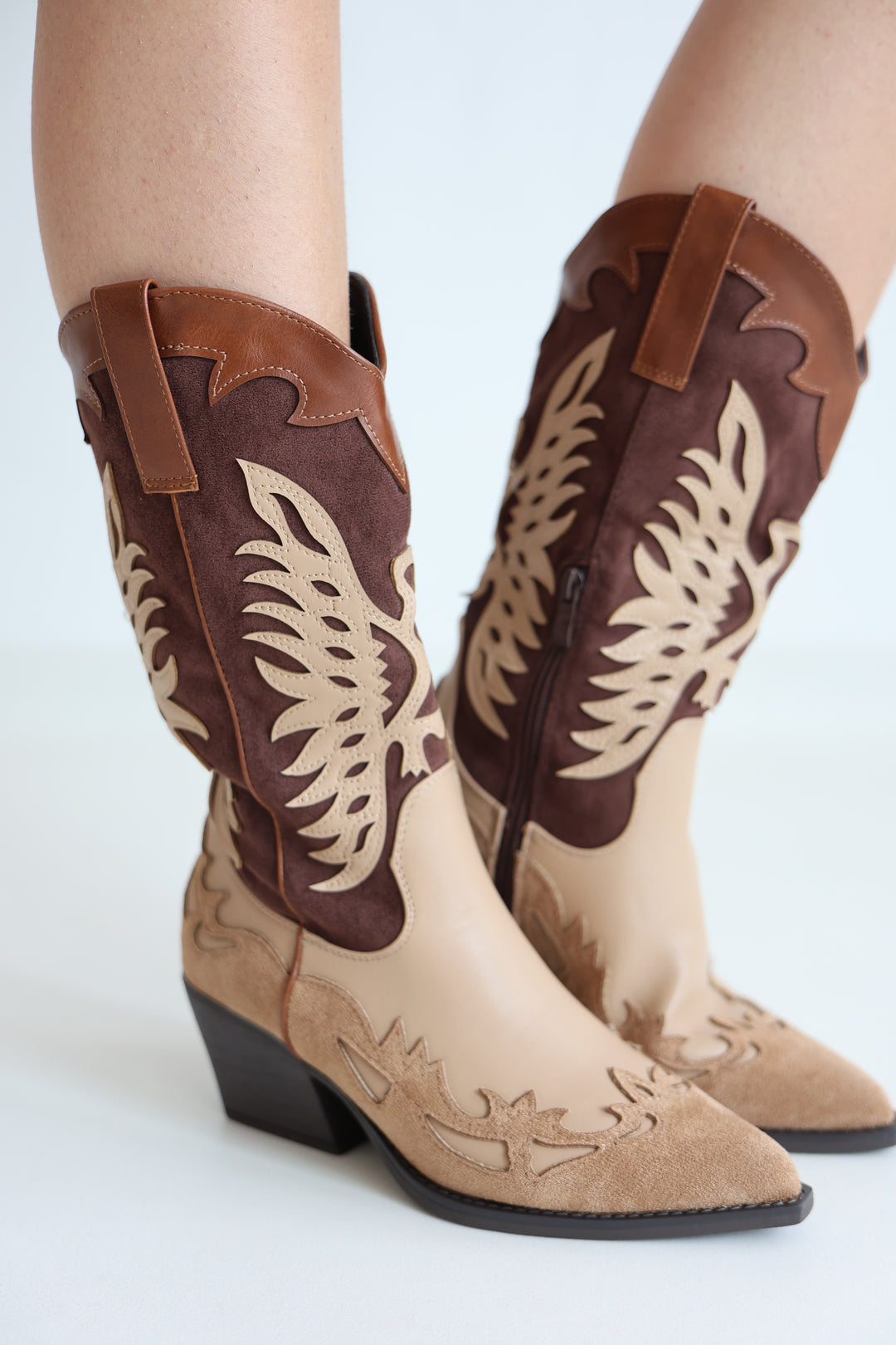 Two-Tone Cowboy Boots