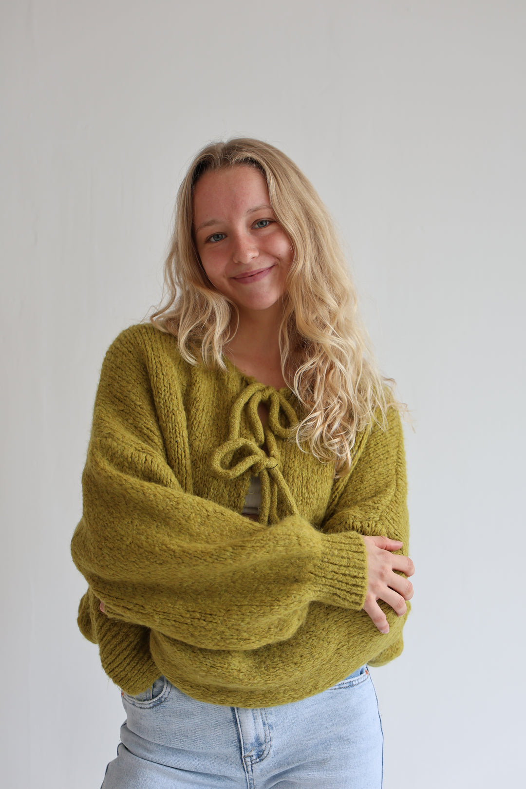 Langarm Cardigan mit Schleifen Lilly