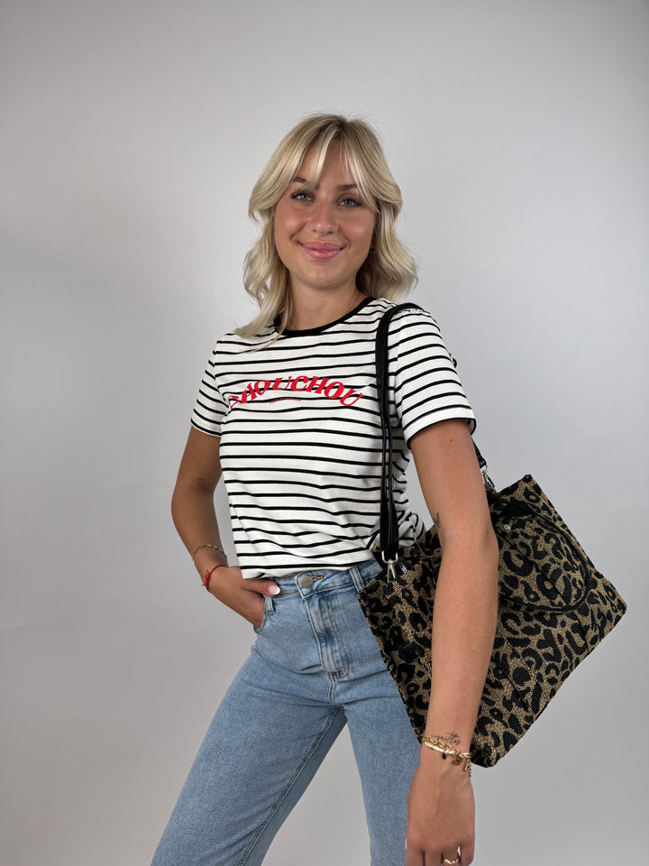 Tote Bag mit Leoprint Elena