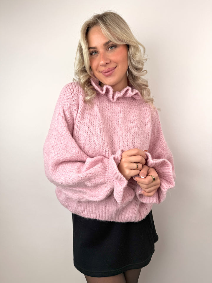 Pullover mit Rüschenkragen Melli