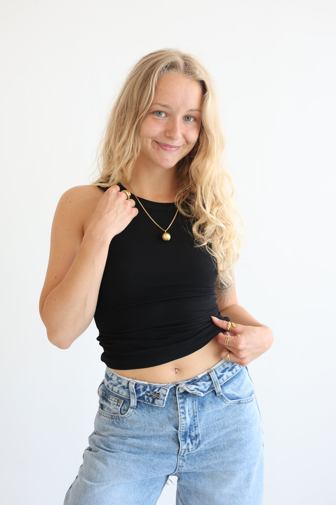 Slim Fit Ribbed Tanktop