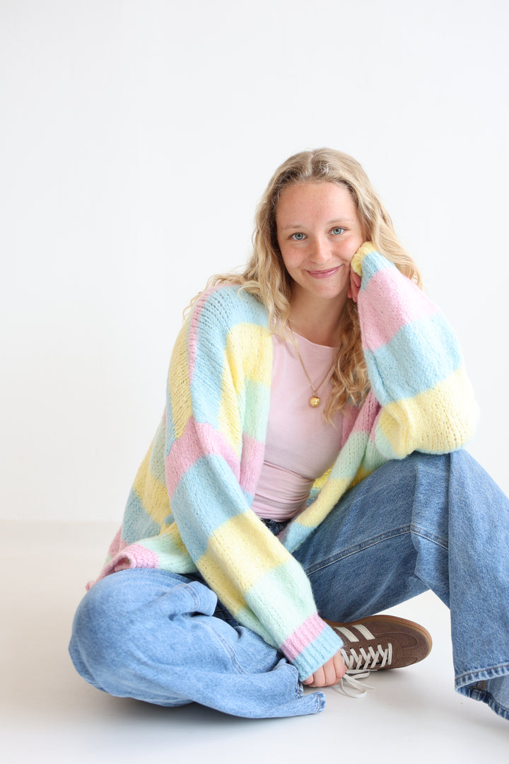 Cardigan Rainbow Knit
