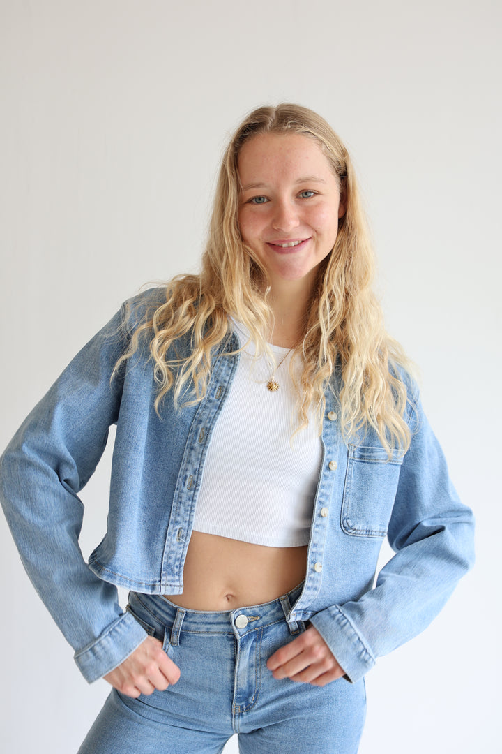 Cropped Jeansjacke Perfect Look