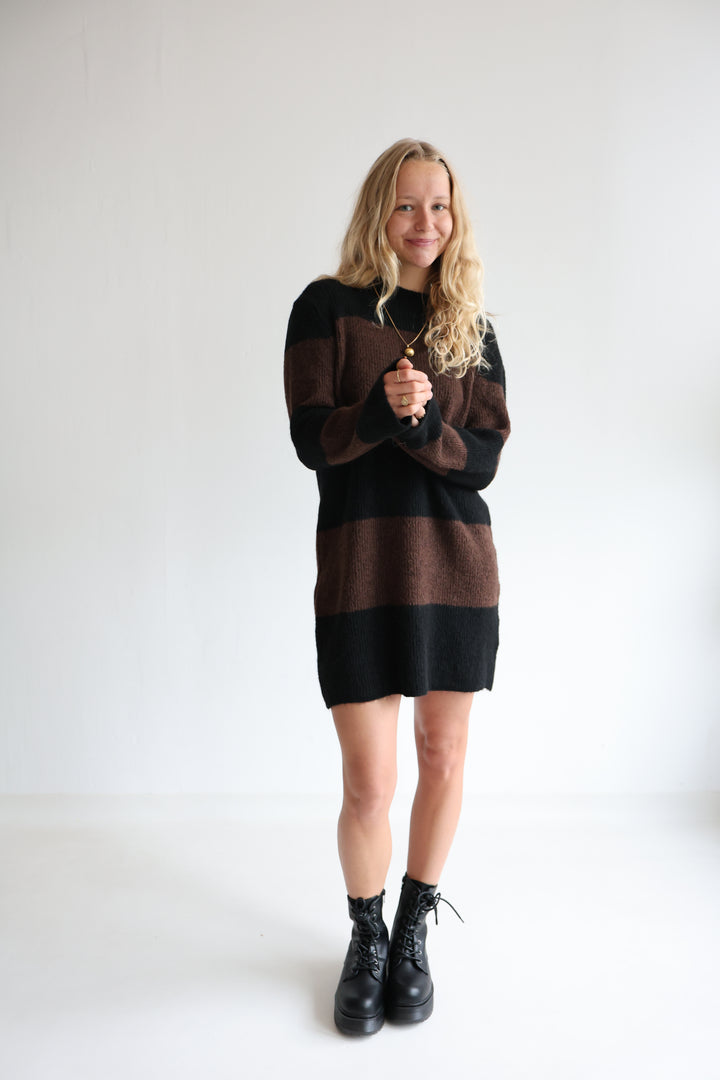 Soft Stripe Knit Dress