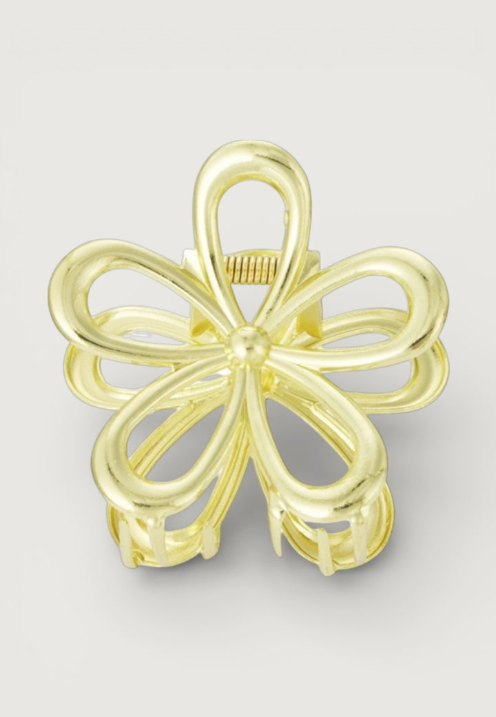 Haarspange Metallic Flower