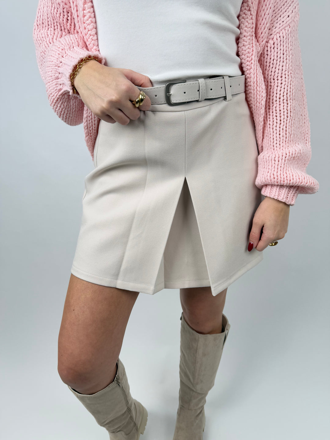 Kurzer Hosenrock mit Gürtel Britney