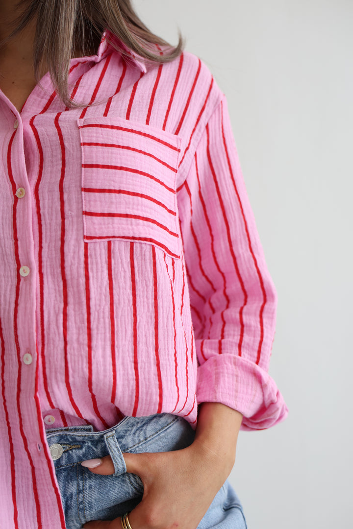 Musselinbluse Bubblegum Dreams