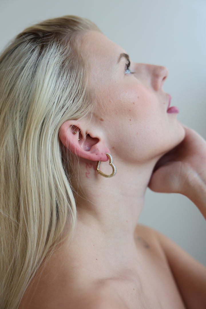 Große Ohrringe Shining Heart