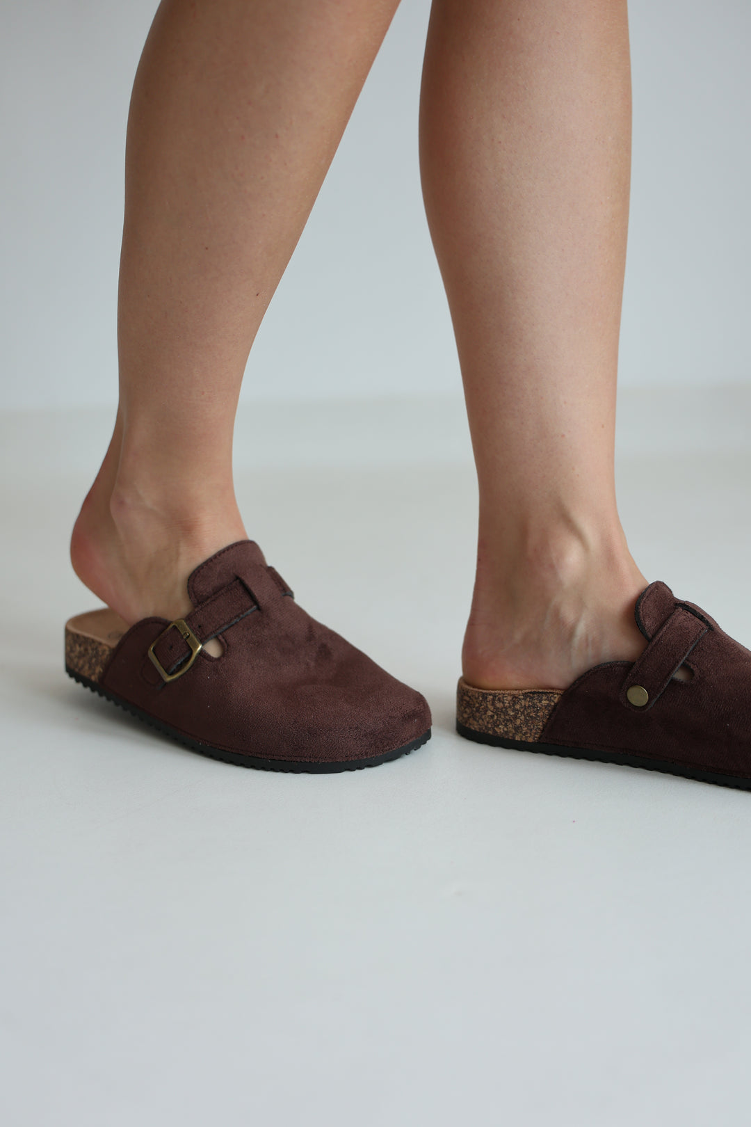Chocolate Flat Mules