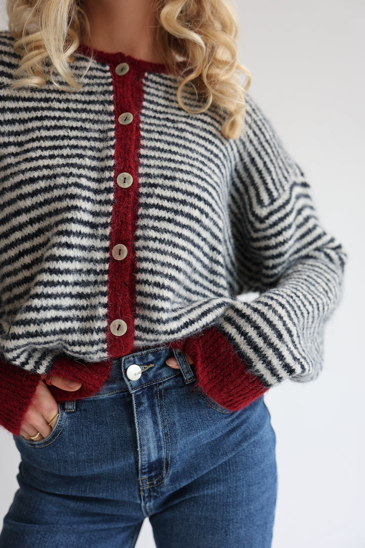 Gestreifter Cardigan Moodline Knit