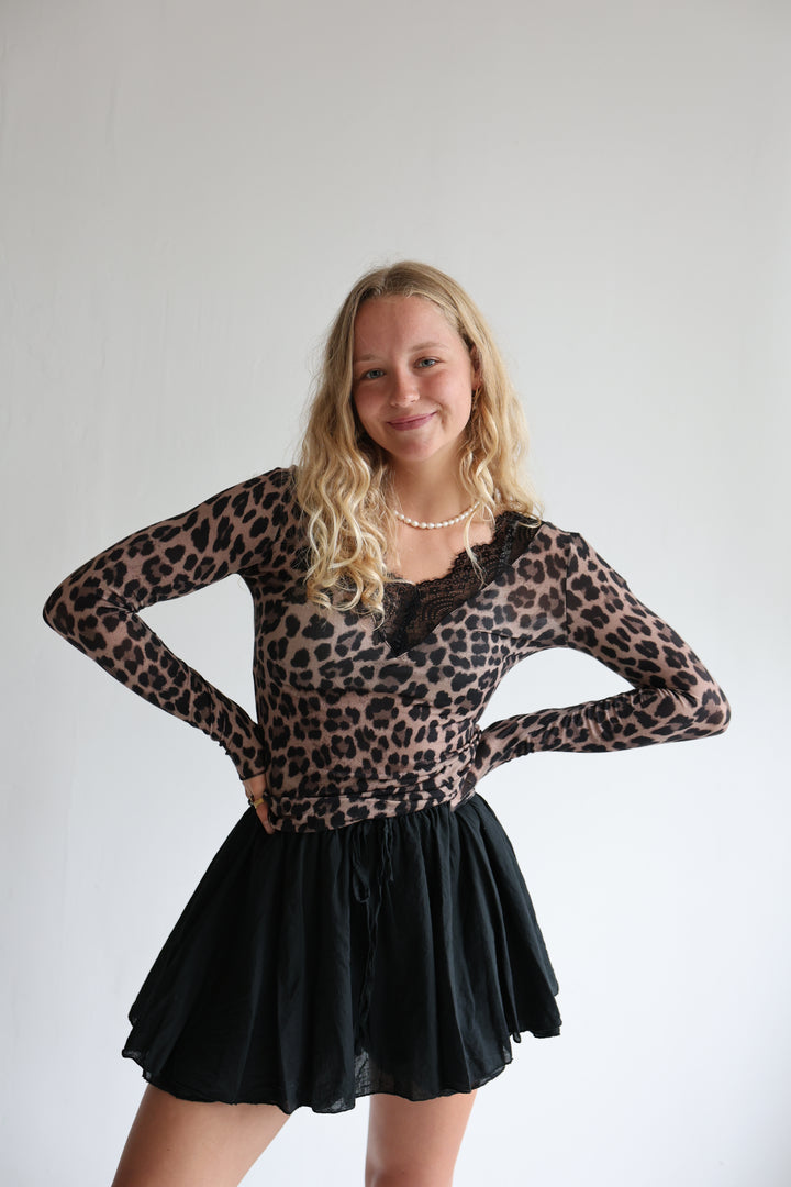 Cashmere Longsleeve Mesh Lace