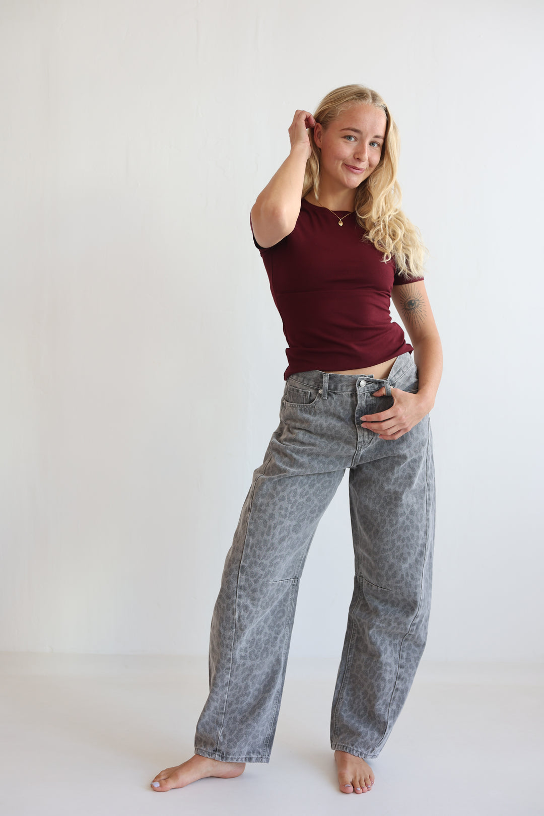 Graphite Wild Barrel Jeans