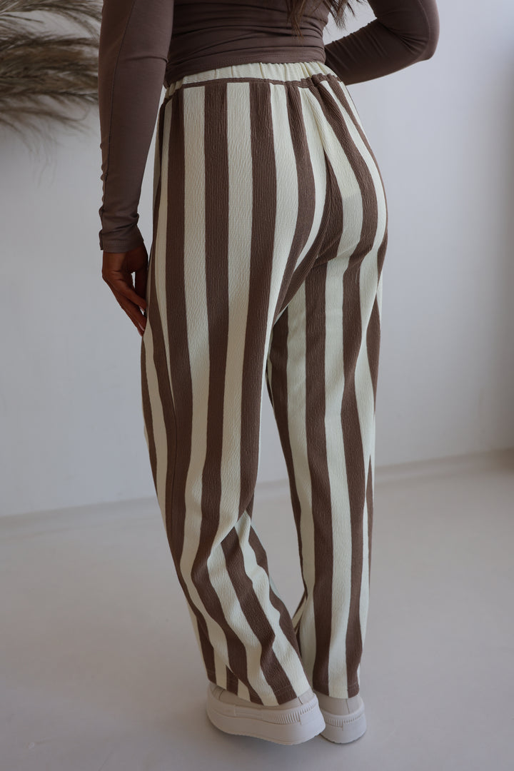 Gestreifte Hose Blockstripes (kurze Länge)