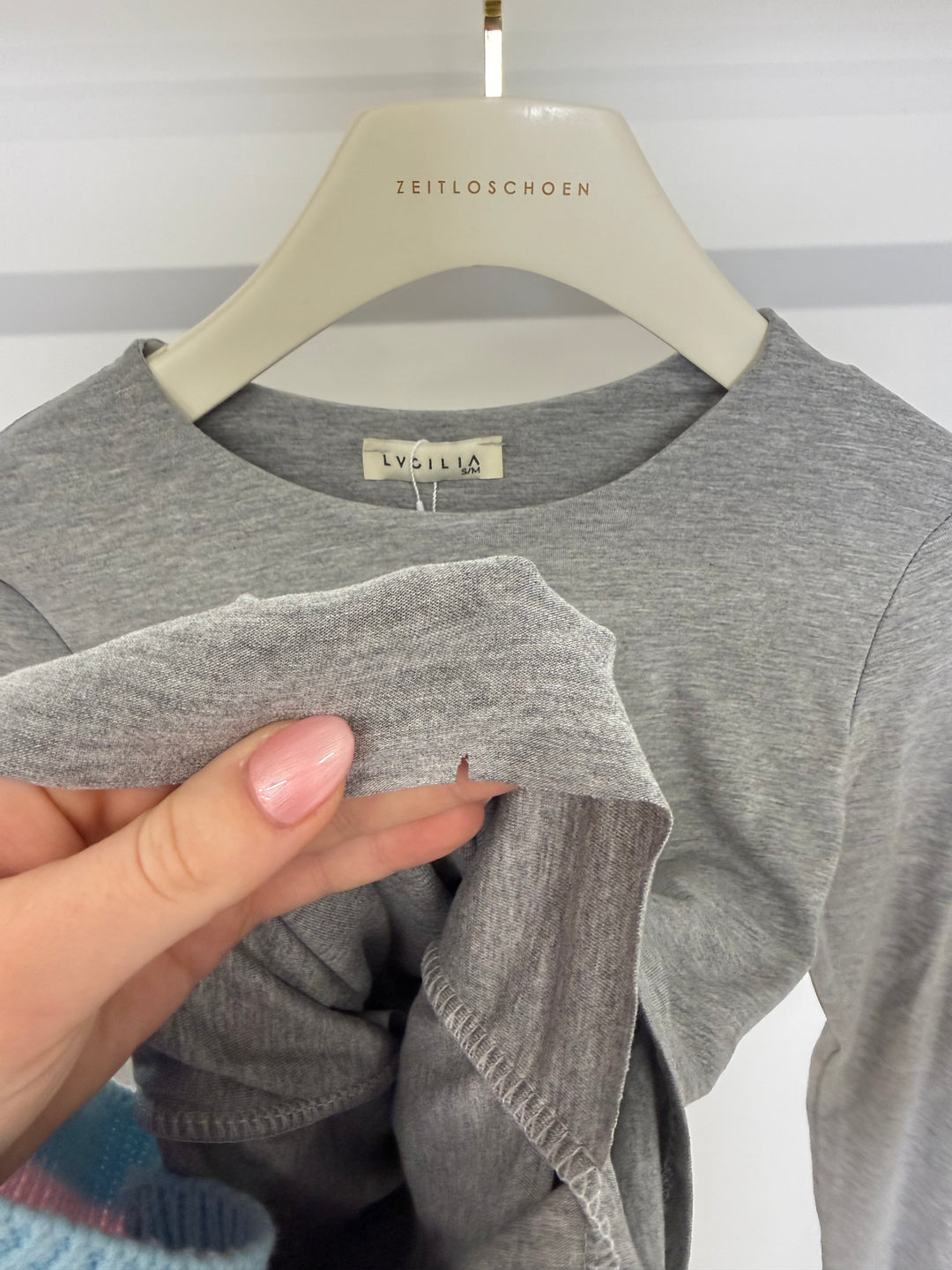 LONGSLEEVE SIMPLY SEAMLESS GRAU (B-WARE)