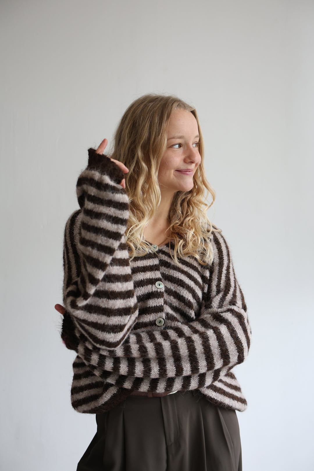 Gestreifter Cardigan Cosima