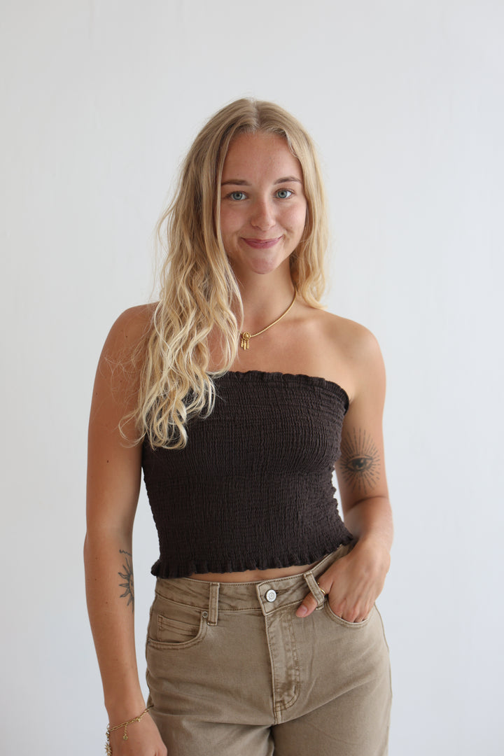 Croptop aus Musselin Malu