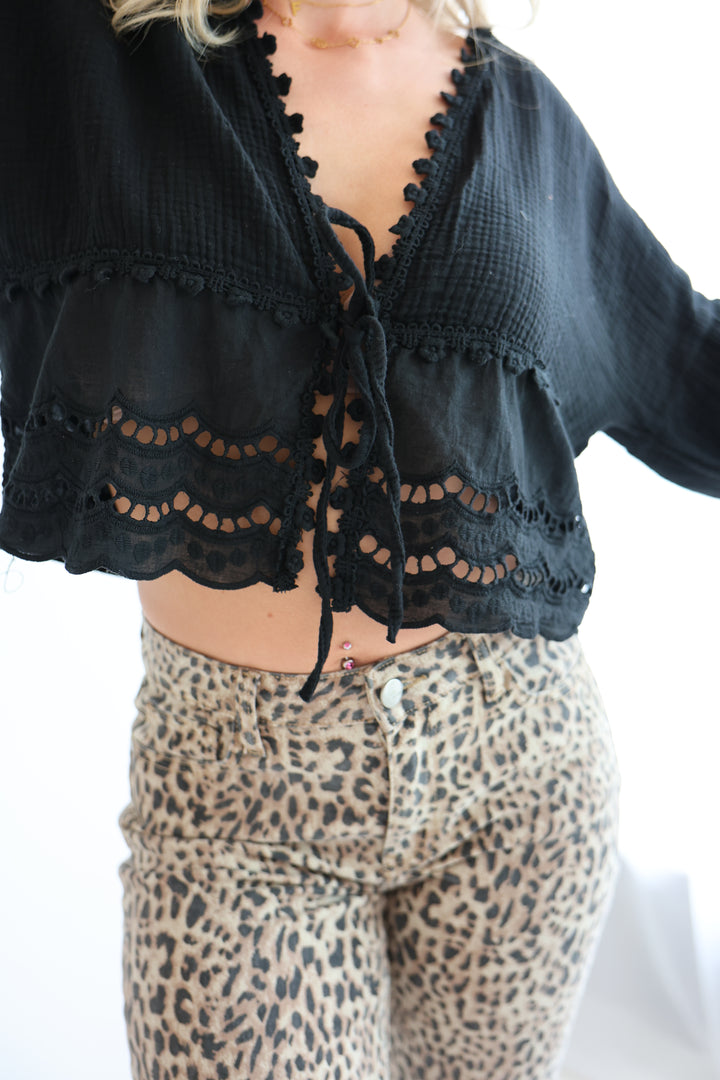 Musselinbluse Sweet Ruffles