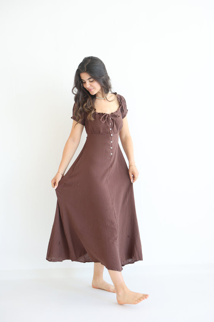 Taffy Pastel Ruffle Midi Dress