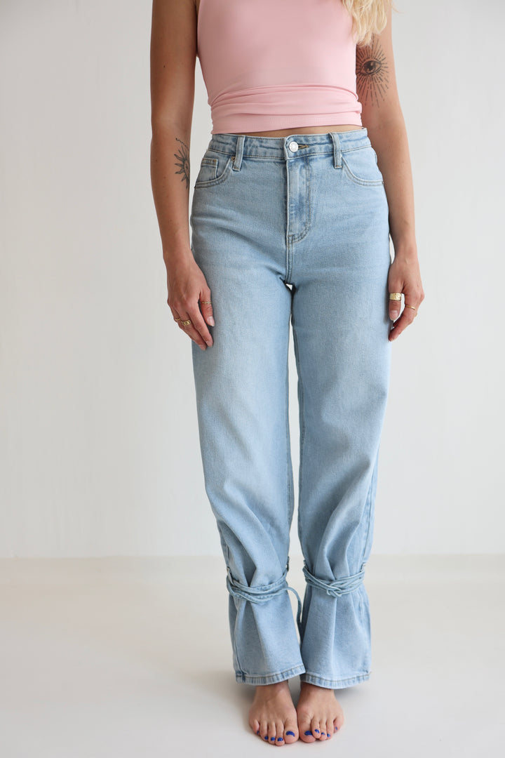 High Waist Ankle Jeans