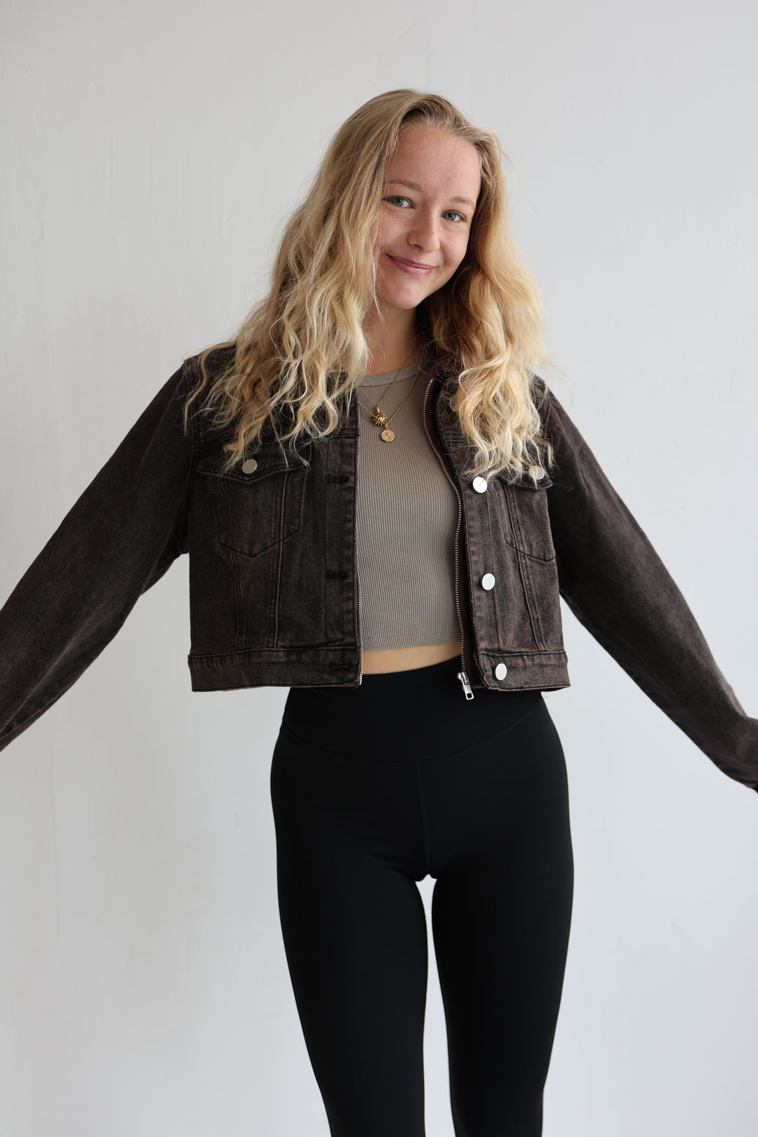 Cropped Denim Jacket Harvest