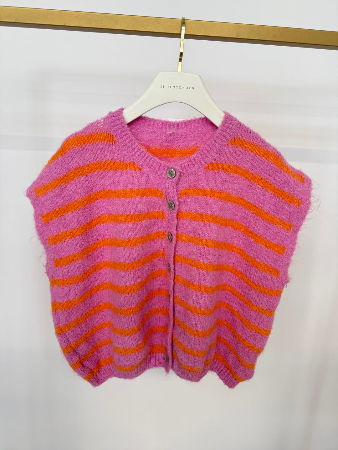 GESTREIFTE WESTE COSIMA ORANGE (B-WARE)
