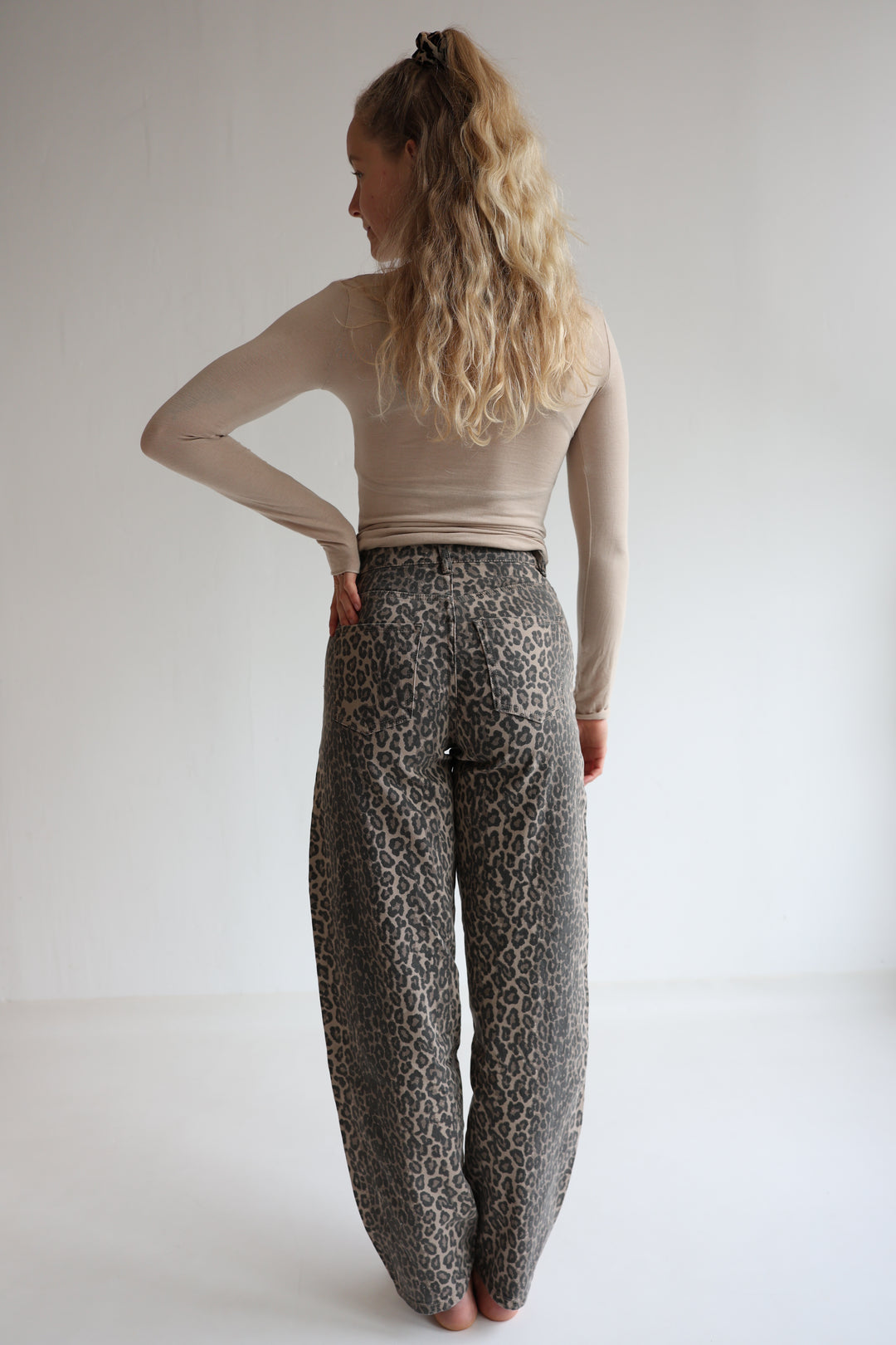 Barrel Jeans Wild Print