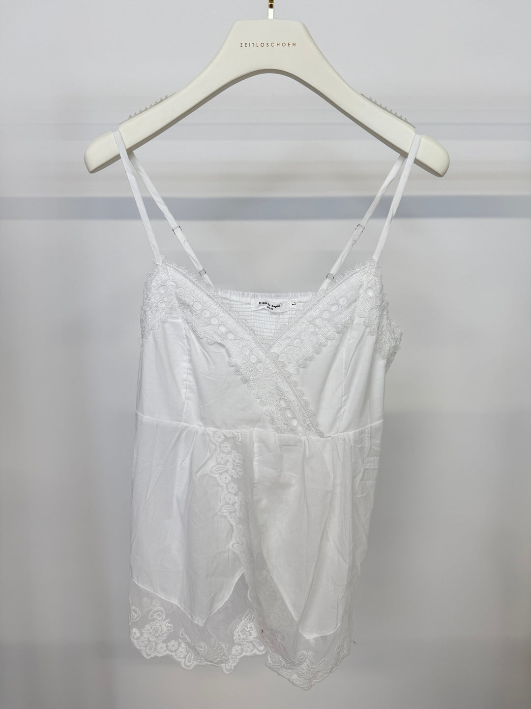 WHITE LACE BABYDOLL TOP GR.L (B-WARE)