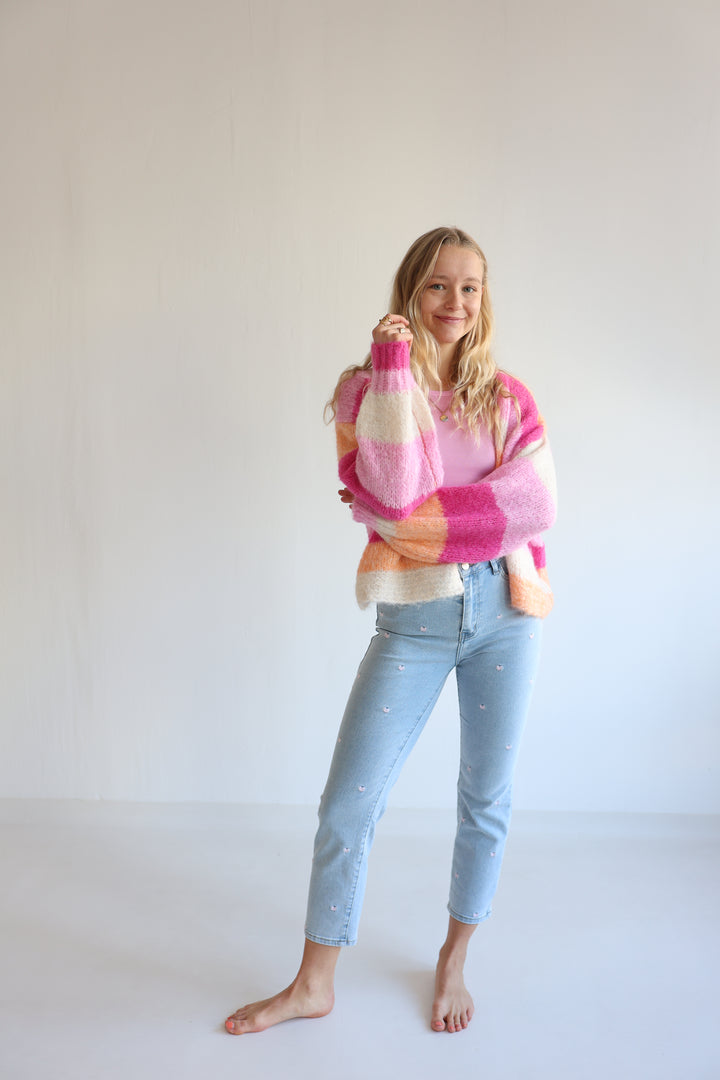 Cardigan Peach Blossom