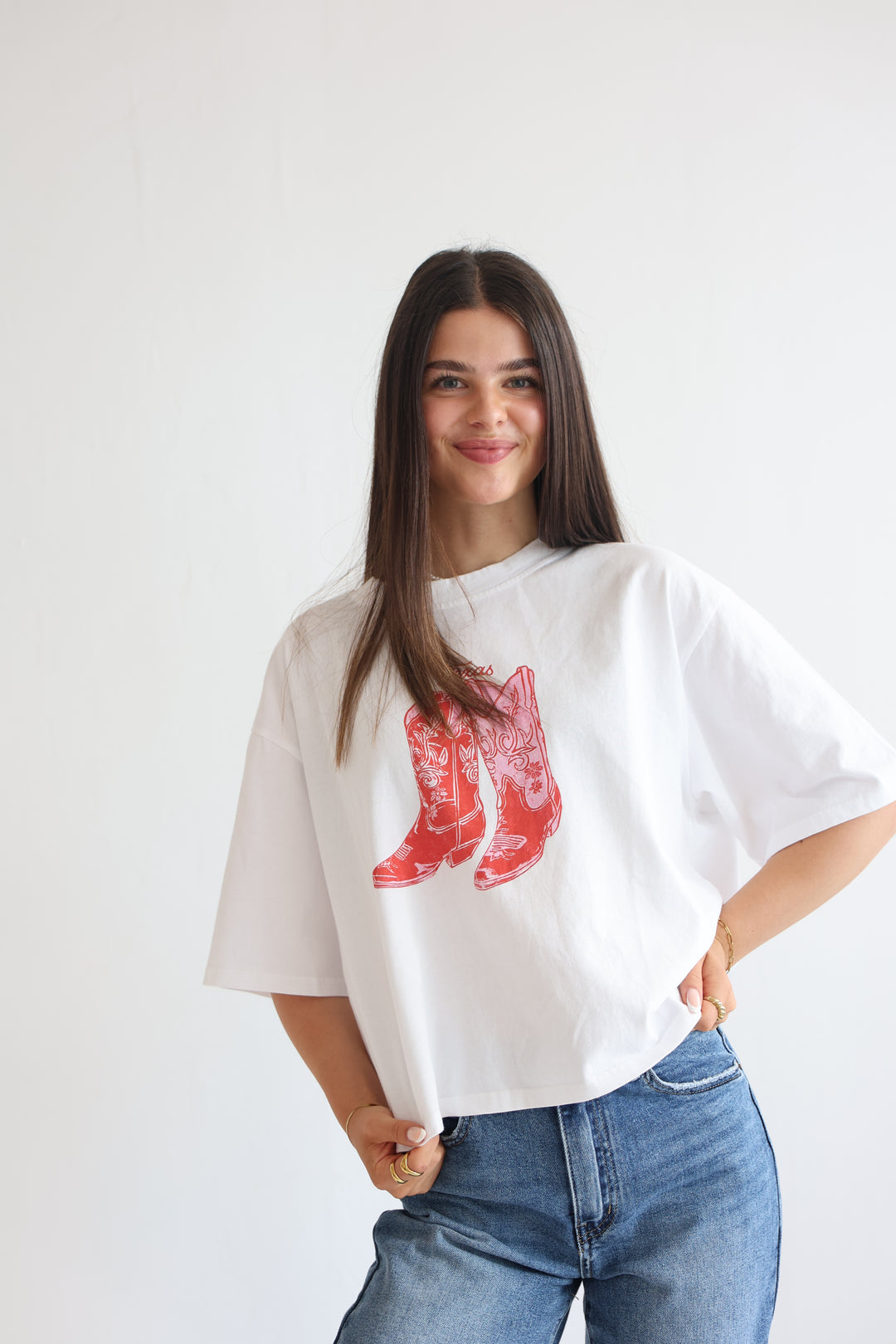 Western Boots Relaxed Fit Tee