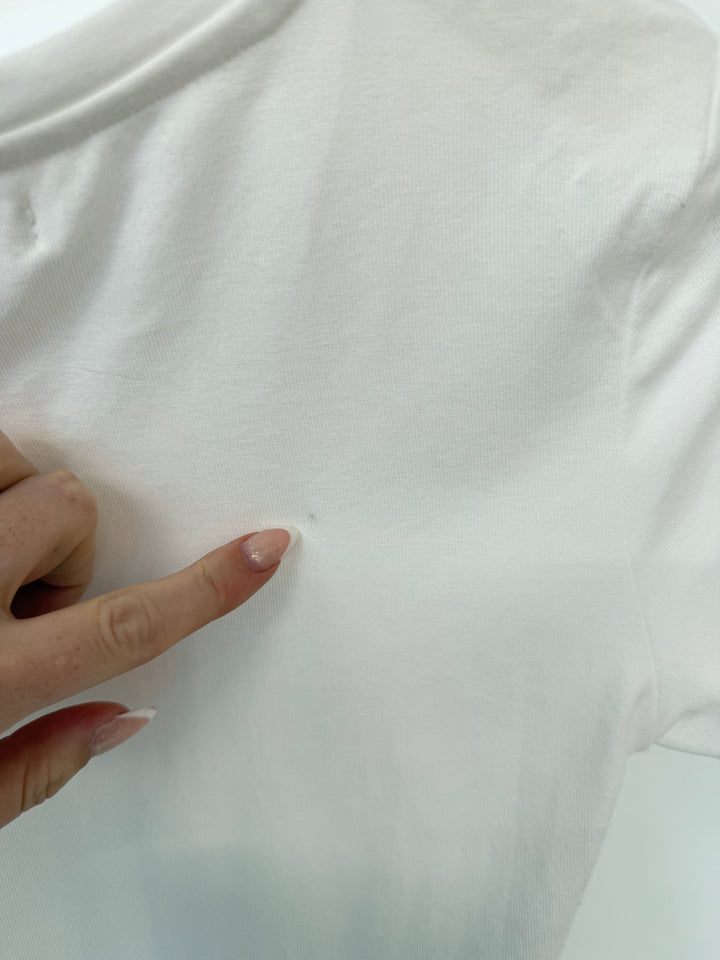 ESSENTIAL BASIC T-SHIRT WEISS Gr.S/M (B-WARE)