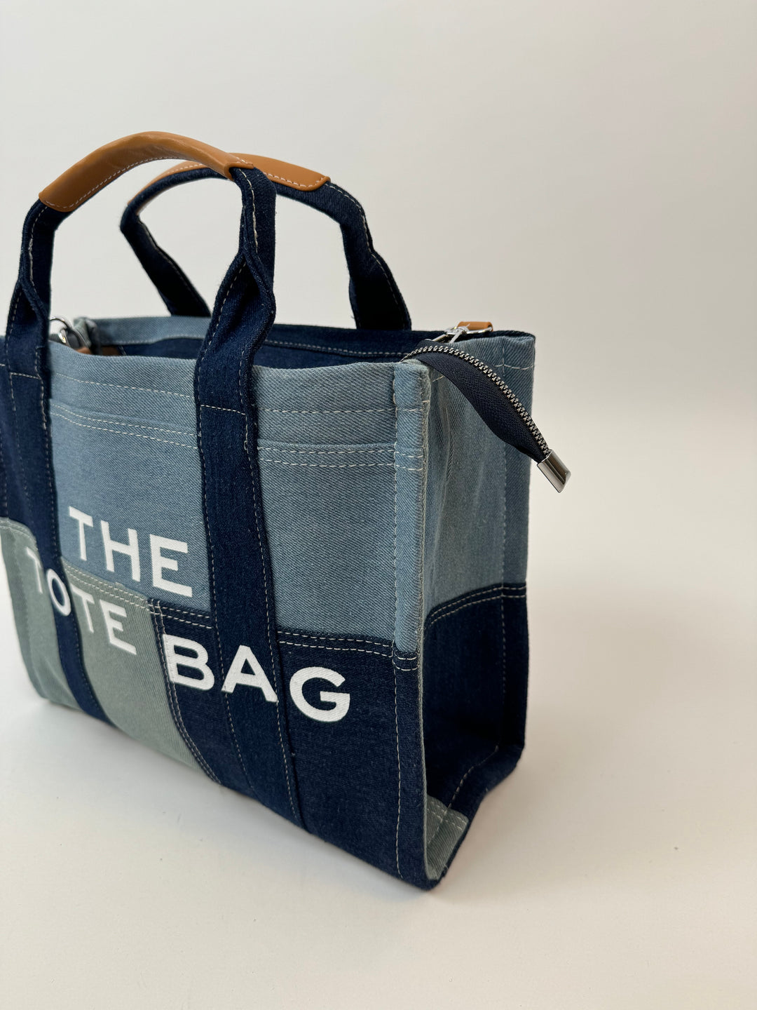 Tote Bag im Denimlook