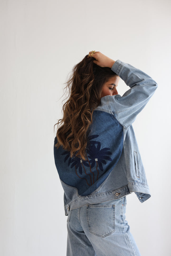Palm Breeze Denim Jacket