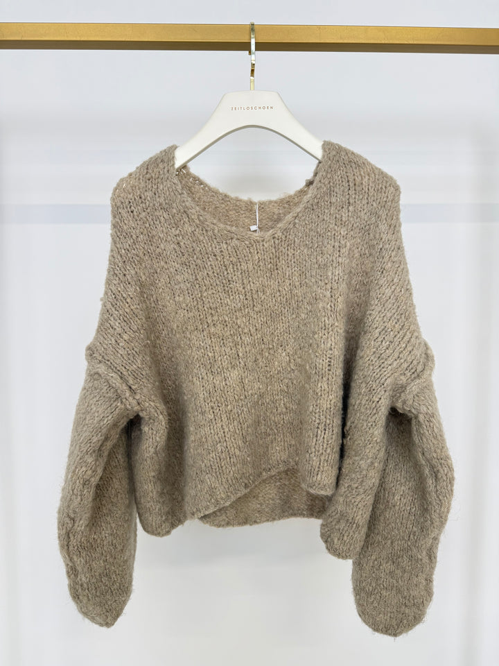 SUPER FLUFFY KNIT TAUPE (B-WARE)
