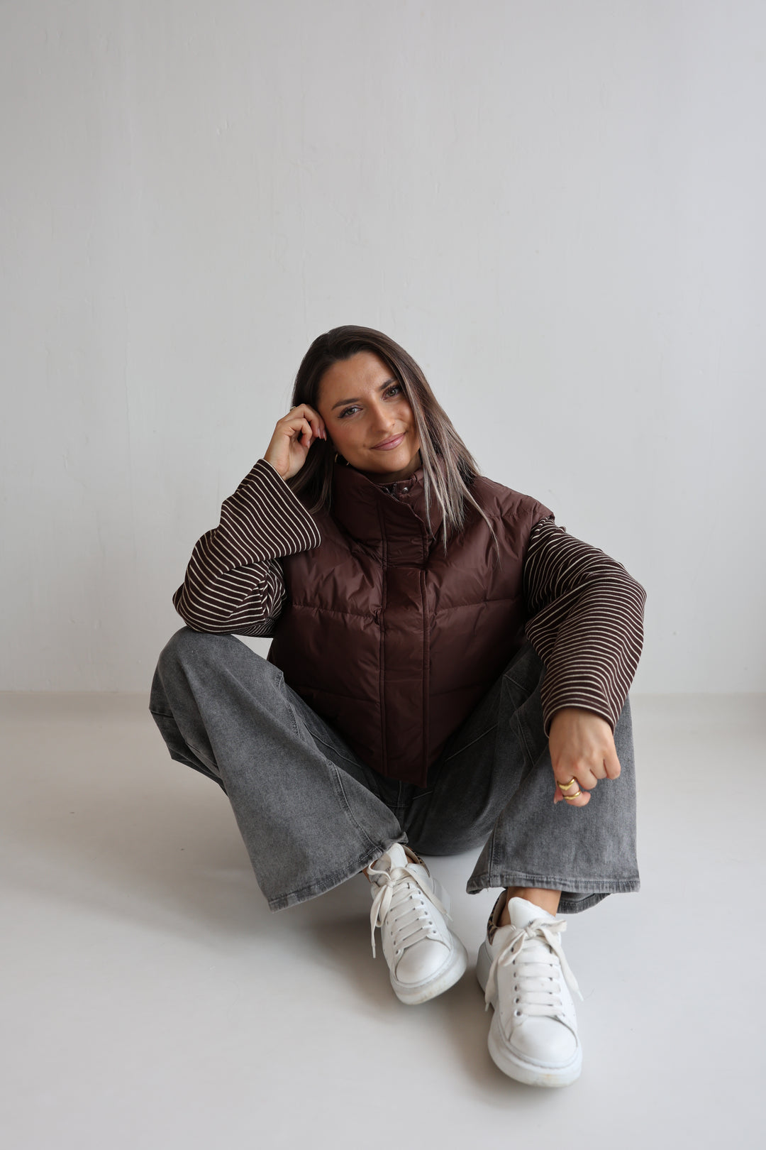 Brown Puffer Gilet