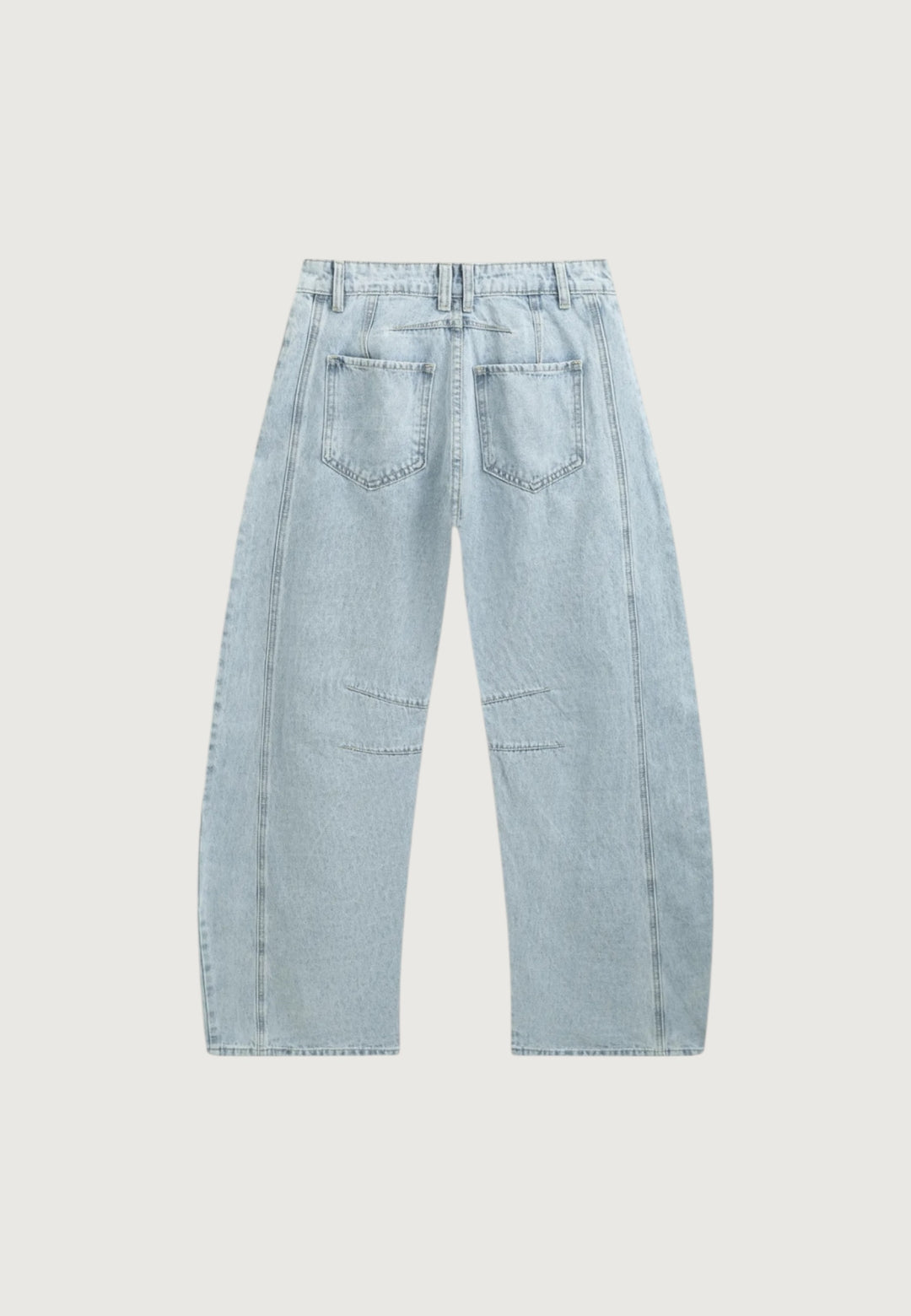 Mid Rise Barrel Jeans