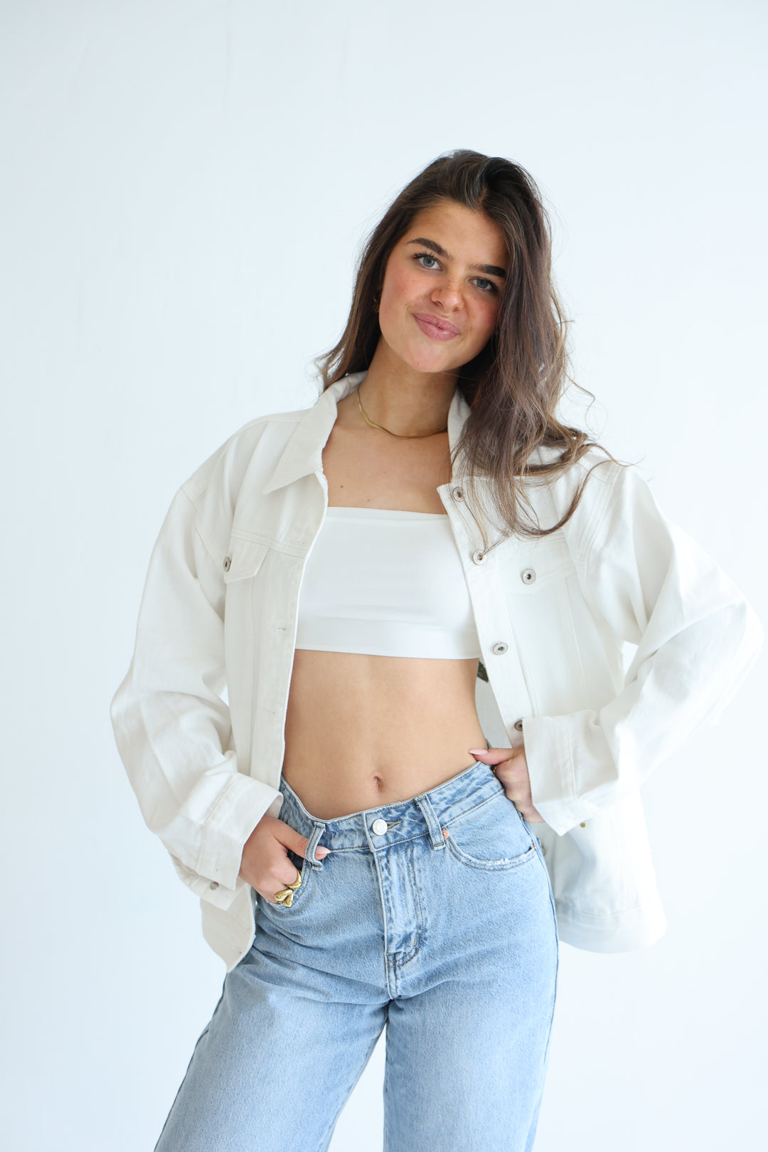 Palm Breeze Denim Jacket