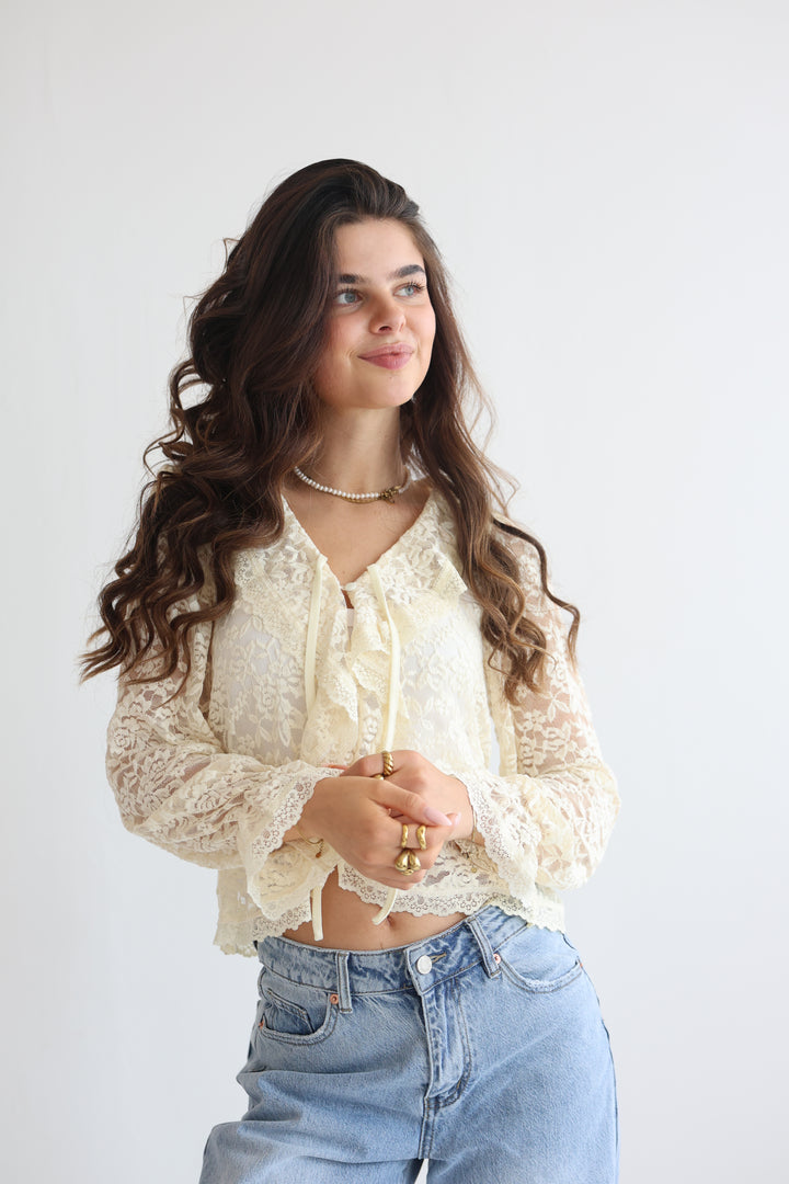 Vintage Sleeve Bluse