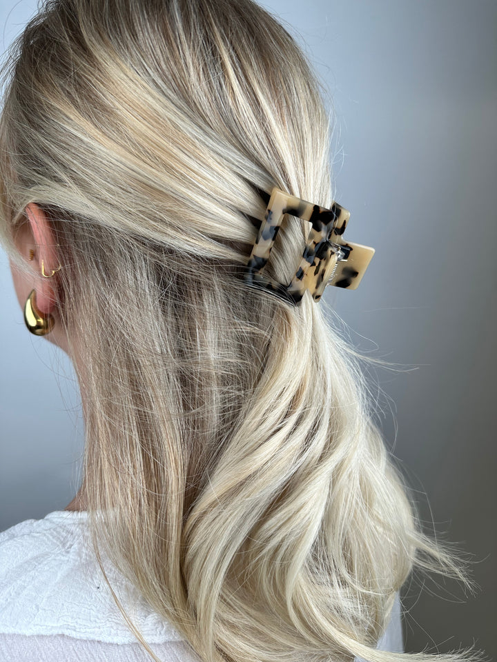Kleine Haarspange mit Leoprint