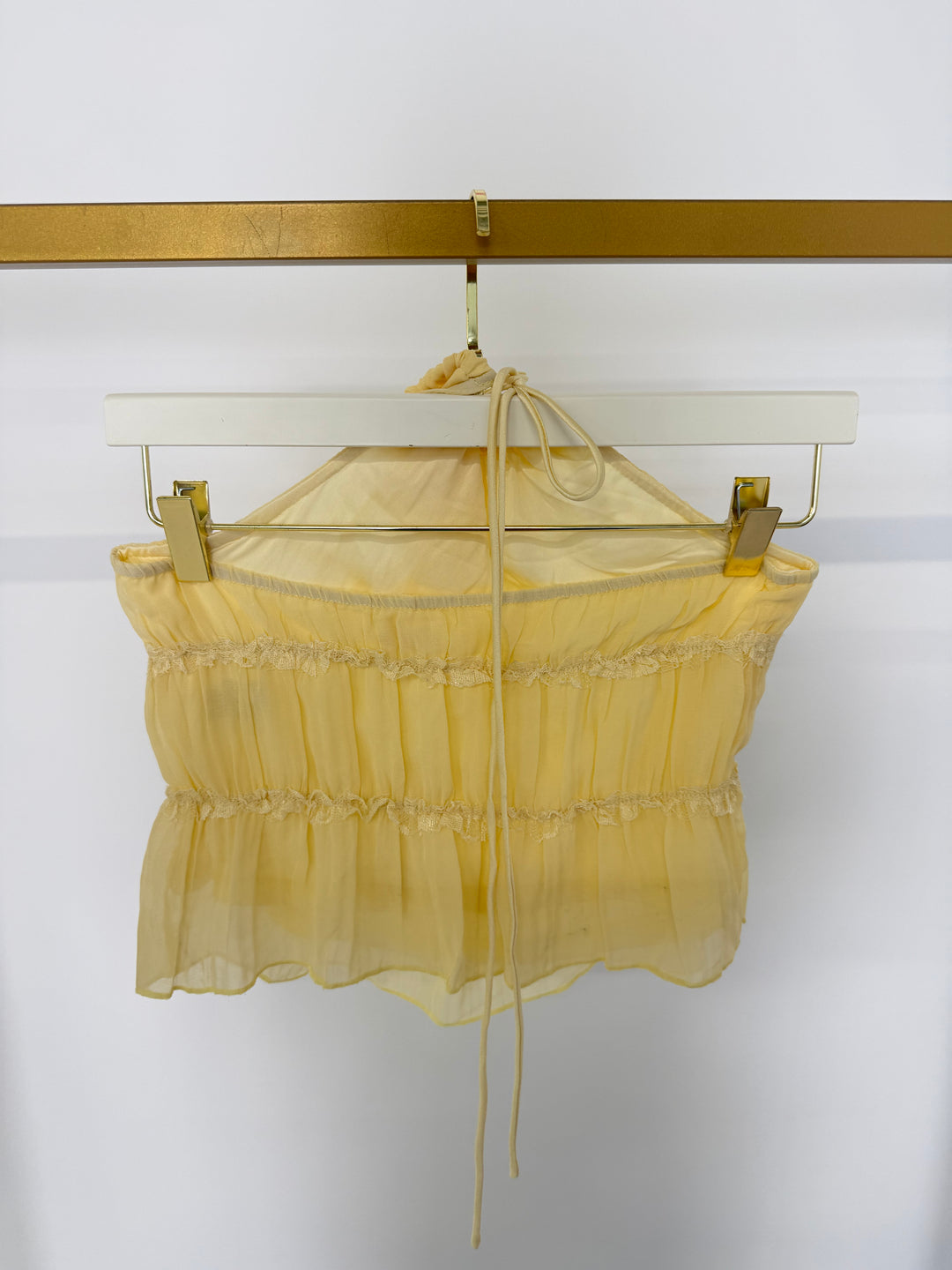 SUNLIT RUFFLE TOP LEMON GR.S/M (B-WARE)