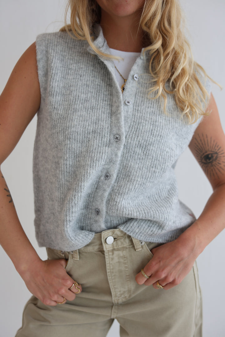 Einfarbige Weste Jolina