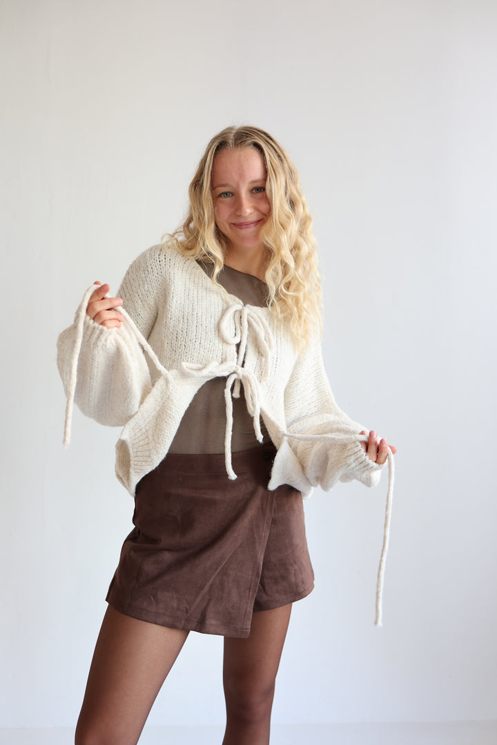 Langarm Cardigan mit Schleifen Lilly