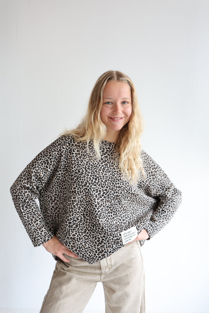 Sweater mit Leoprint Everyday