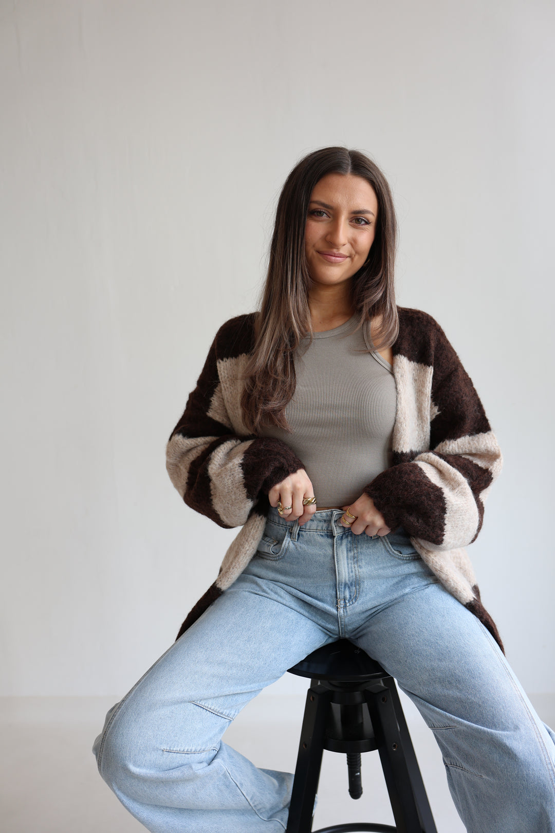 Cloudy Stripes Cardigan