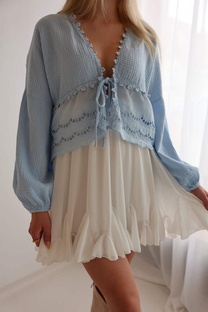 Musselinbluse Sweet Ruffles